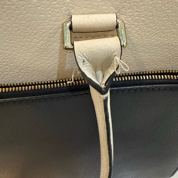 Kate Spade Grove Street Maeve Black and Cream Structured Tote - Picture 14 of 16